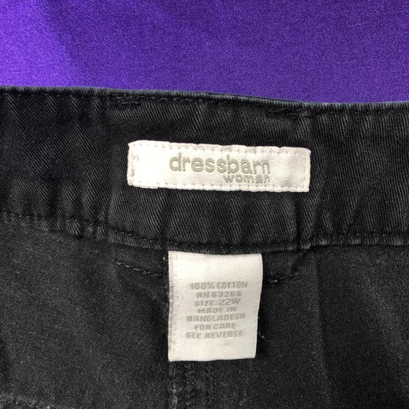 ππ½ππ½Dress Barn Solid Black Plus Size Shortππ½ - Picture 4 of 8